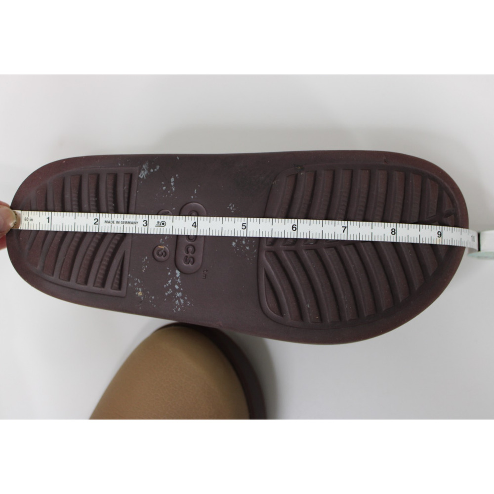 Crocs Dylan Platform Clog Brown Slides Mule Shoes Women's Size 6 - Picture 10 of 10